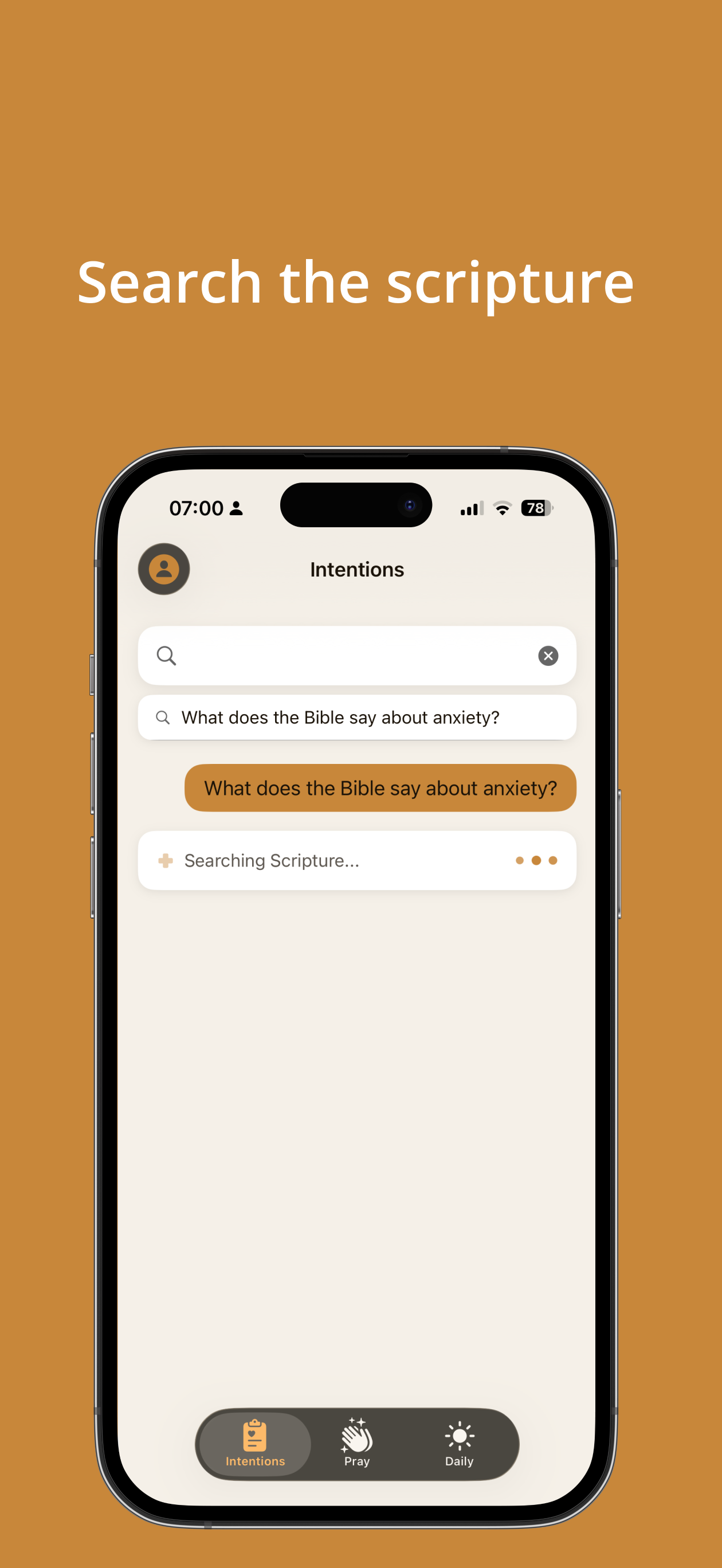 Seek Faith app screenshot