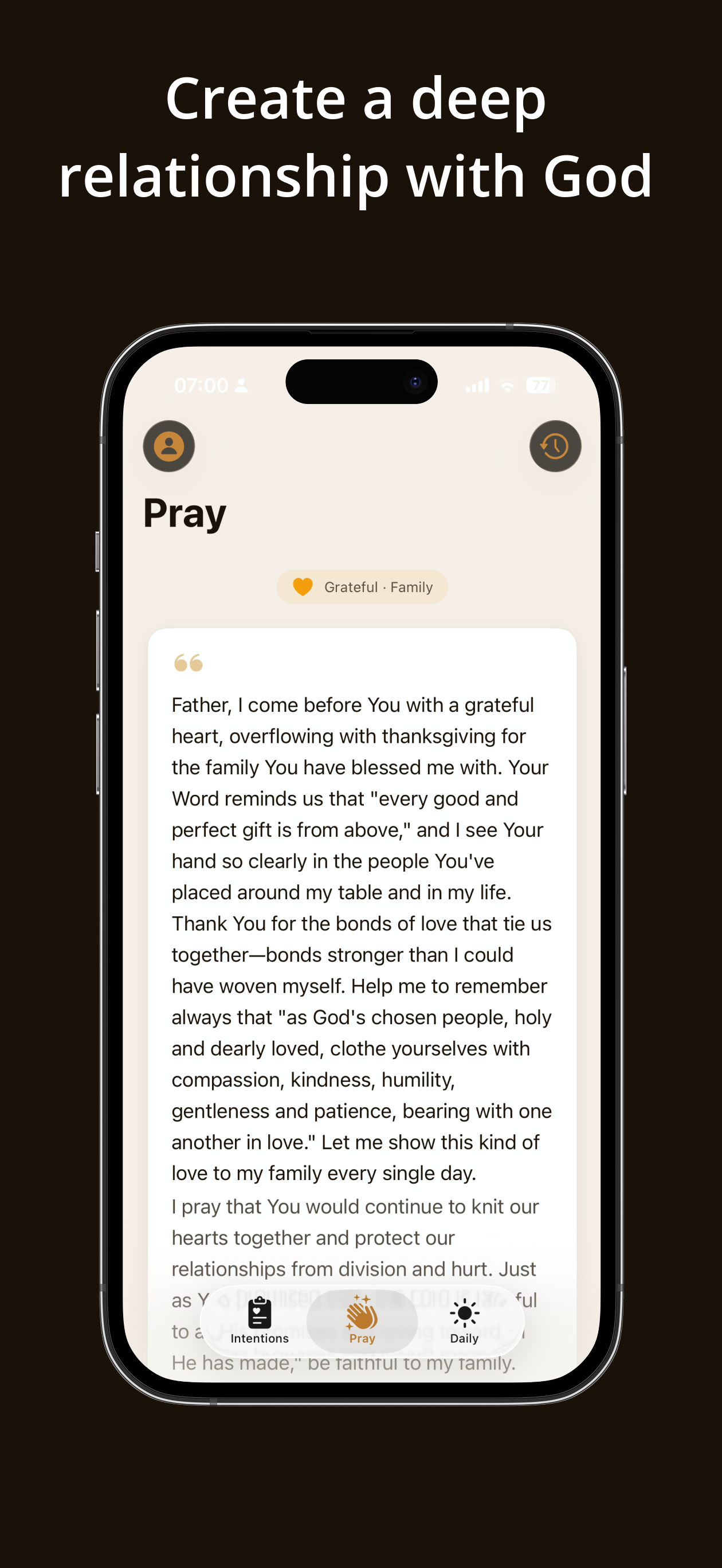 Seek Faith app screenshot